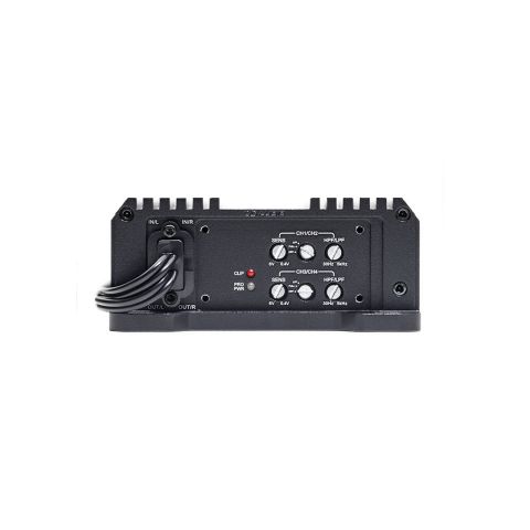 Photo of SX4.1000BT side panel with speaker connection points and settings
